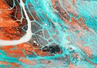 A46,  abstract art, art on canvas, jeannie zelos, acrylics, swipe pain