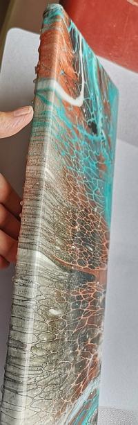 A46,  abstract art, art on canvas, jeannie zelos, acrylics, swipe pain