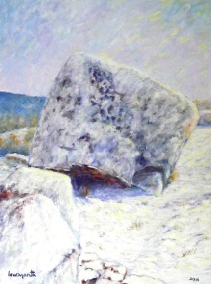 The Calf Rock on a sunny day in winter      2016