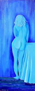 Standing in blue