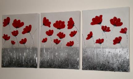 Dance of the Poppies *Painted to order*