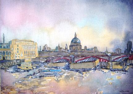 Blackfriars Bridge at Dusk