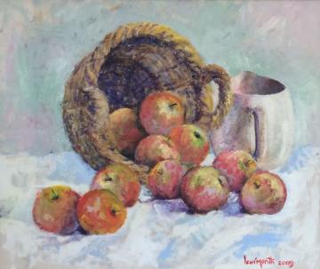 still life with apples and jug     (2009)