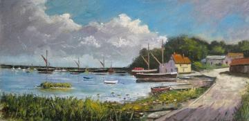 Thames Barges at Pin Mill.