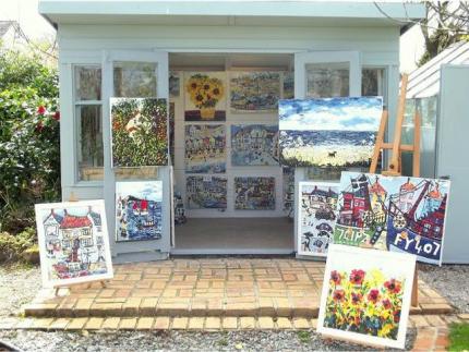 MY NEW GARDEN GALLERY--100 OIL PAINTIING ON SHOW