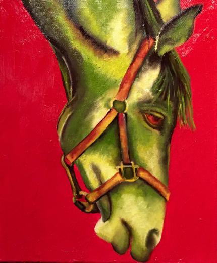 Horse In Red And Green