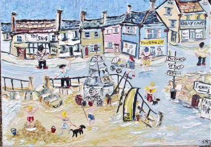 THE MOUSEHOLE CAT---A  EXTRA  LARGE SIZE CANVAS 76X51