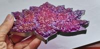resin geode lotus flower, coaster, trinket tray, rolling tray, jewelle