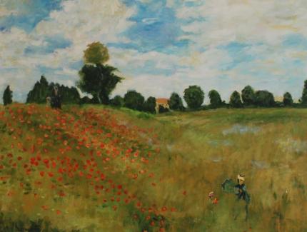 Poppies near Argenteuil (after Monet)