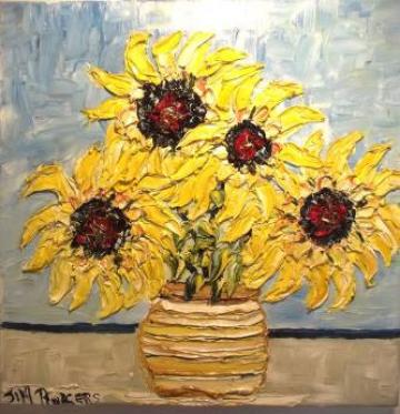 GOLDEN SUNFLOWERS BRIGHTEN UP MY DAY