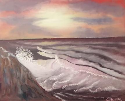 Sunset and sea