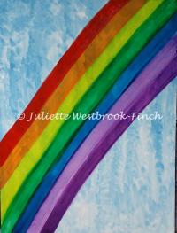 Rainbow - Falling Water with 7 Colours from the Sky (15 x 20 inch Orig