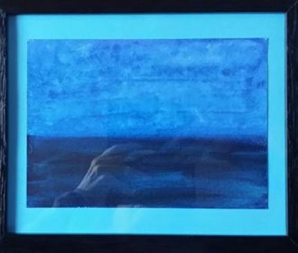 A STORM IS BREWING Original framed painting ( poem included)