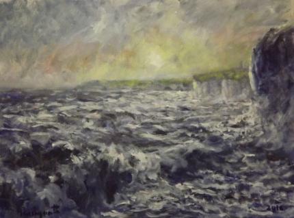 Stormy sea at Flamborough