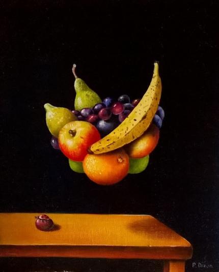 Still Life Bowl Of Fruit Without The Bowl.